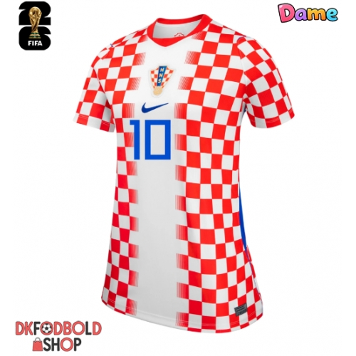 Kroatien Luka Modric #10 Hjemmebanetrøje Dame VM 2026 Kort ærmer